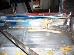 Floor pan and inside rocker panel