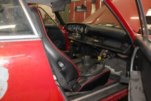 car interior before repair